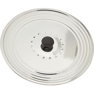 Coperchio da cucina in acciaio inox dorato Crealys - 32x32x3 cm Coperchio da cucina in acciaio inox dorato Crealys - 32x32x3 cm