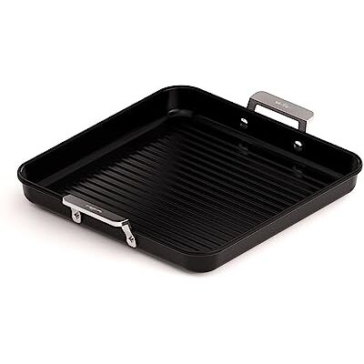 Valira 4677/25 Aire induzione padella grill in ceramica con manici, 28 x 28 cm, nero Valira 4677/25 Aire induzione padella grill in ceramica con manici, 28 x 28 cm, nero