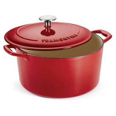Tramontina Cocote in Ghisa Smaltata con Coperchio Rosso Bestow 26 cm 6,2 L Tramontina Cocote in Ghisa Smaltata con Coperchio Rosso Bestow 26 cm 6,2 L