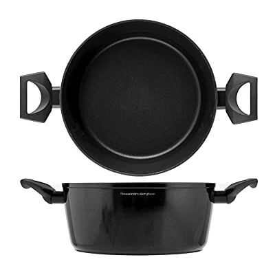 H&H Cooking Style Rockstar Casseruola 2 Manici Antiaderente, 24cm, Induzione. Il lusso della semplicità di Alessandro Borghese. H&H Cooking Style Rockstar Casseruola 2 Manici Antiaderente, 24cm, Induzione. Il lusso della semplicità di Alessandro Borghese.