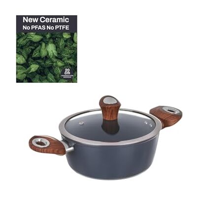 Kasanova - Casseruola New Ceramic - Ottanio - 20 cm - Saucepan Kasanova - Casseruola New Ceramic - Ottanio - 20 cm - Saucepan