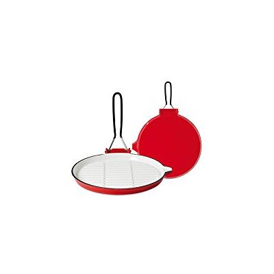 Home in Rombo Bistecchiera Ghisa SM Tonda Cm25 Pentole E Preparazione Cucina, Bianco, 26 cm Home in Rombo Bistecchiera Ghisa SM Tonda Cm25 Pentole E Preparazione Cucina, Bianco, 26 cm
