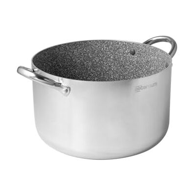 Aeternum , Grande Famiglia Deluxe, Pentola Antiaderente, Diametro 28 cm, Adatto all'Induzione, Alluminio, Acciaio, Argento Aeternum , Grande Famiglia Deluxe, Pentola Antiaderente, Diametro 28 cm, Adatto all'Induzione, Alluminio, Acciaio, Argento