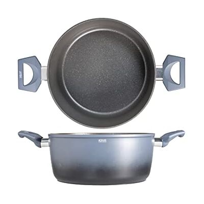 H&H Alessandro Borghese Fusion Casseruola 2 Manici, Antiaderente, Induzione, 24cm H&H Alessandro Borghese Fusion Casseruola 2 Manici, Antiaderente, Induzione, 24cm