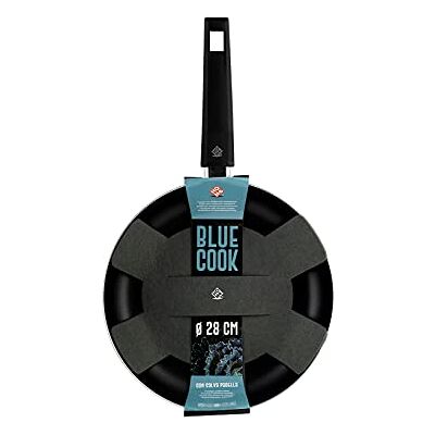Home Padella Antiaderente, Bluecook, Induzione, Salvapentola, 28 cm, Alluminio Home Padella Antiaderente, Bluecook, Induzione, Salvapentola, 28 cm, Alluminio