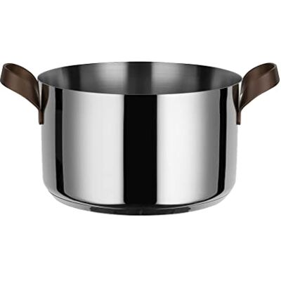 Alessi Edo Casseruola a Due, Manici in Acciaio Inossidabile 18/10 con Rivestimento in PVD, Marrone Alessi Edo Casseruola a Due, Manici in Acciaio Inossidabile 18/10 con Rivestimento in PVD, Marrone