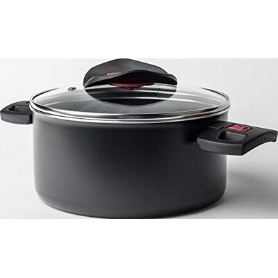 Ballarini , Coperchio in Vetro, Nero (Schwarz), 20 cm Ballarini , Coperchio in Vetro, Nero (Schwarz), 20 cm