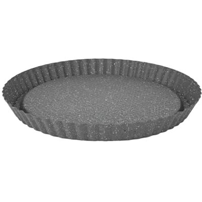 Aeternum , Bakeware Petravera, Crostata con Scavo, Diametro 28 cm, Adatto al forno, Carbon Steel, Grigio Aeternum , Bakeware Petravera, Crostata con Scavo, Diametro 28 cm, Adatto al forno, Carbon Steel, Grigio