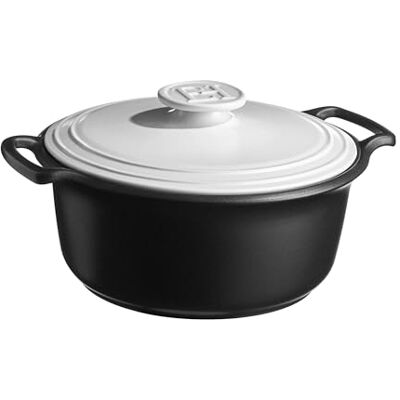 Emile Henry Casseruola rotonda Sublime+ 7 L – Ceramica ad alte prestazioni, tutti i fuochi, tra cui induzione, cottura omogenea e stufata – Colore gesso – Made in France Emile Henry Casseruola rotonda Sublime+ 7 L – Ceramica ad alte prestazioni, tutti i fuochi, tra cui induzione, cottura omogenea e stufata – Colore gesso – Made in France