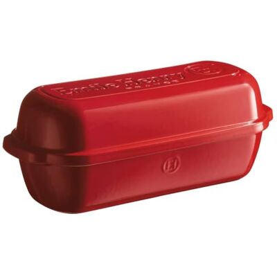 Emile Henry Italian Bread Baker, Burgundy Panettiera, Ceramica, Borgogna Emile Henry Italian Bread Baker, Burgundy Panettiera, Ceramica, Borgogna