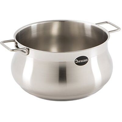 Barazzoni Tummy Casseruola due maniglie, Acciaio inox 18/10, Diametro cm 26, Litri 7,25. Made in Italy. Barazzoni Tummy Casseruola due maniglie, Acciaio inox 18/10, Diametro cm 26, Litri 7,25. Made in Italy.