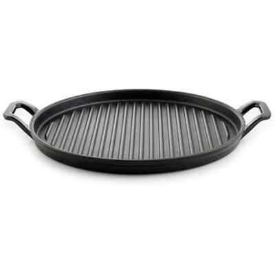 H&H Bistecchiera in Ghisa Smaltata Rotonda 31 cm con 2 Manici – Compatibile con Induzione e Tutti i Piani Cottura H&H Bistecchiera in Ghisa Smaltata Rotonda 31 cm con 2 Manici – Compatibile con Induzione e Tutti i Piani Cottura