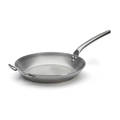 DE BUYER Padella rotonda per fritture, 32 cm, colore: Bianco DE BUYER Padella rotonda per fritture, 32 cm, colore: Bianco