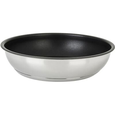 Sitram Padella in acciaio inox rimovibile gamma OVIBLE ARPEGE Ø 20 cm H 4,5 cm – Rivestimento interno antiaderente senza PFOA – Tutti i piani cottura inclusa induzione – venduto senza Sitram Padella in acciaio inox rimovibile gamma OVIBLE ARPEGE Ø 20 cm H 4,5 cm – Rivestimento interno antiaderente senza PFOA – Tutti i piani cottura inclusa induzione – venduto senza