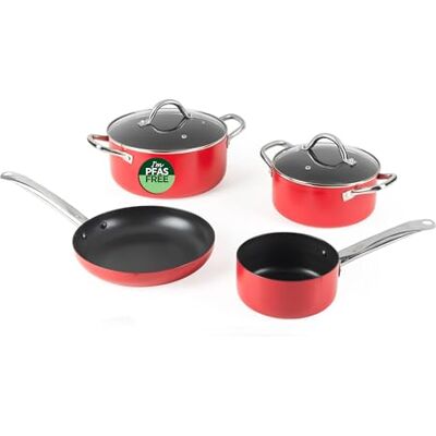 Russell Hobbs Riviera Set pentole 4 pezzi, antiaderente in ceramica Russell Hobbs Riviera Set pentole 4 pezzi, antiaderente in ceramica