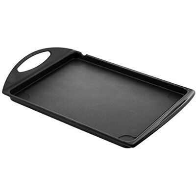 Home Granchef Piastra Liscia, Rivestimento Antiaderente, Rettangolare, Alluminio Pressofuso, Nero, 34 x 26 cm/Diametro 34 cm Home Granchef Piastra Liscia, Rivestimento Antiaderente, Rettangolare, Alluminio Pressofuso, Nero, 34 x 26 cm/Diametro 34 cm