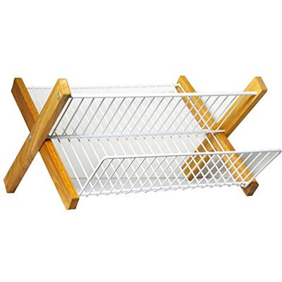 Metaltex scolapiatti pieghevole in legno 321845 Metaltex scolapiatti pieghevole in legno 321845