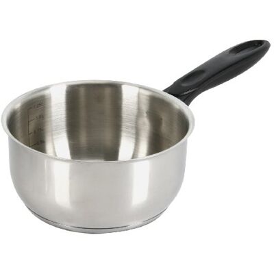 Crealys Pentolino da 16 cm, in Acciaio Inox, Colore Grigio Crealys Pentolino da 16 cm, in Acciaio Inox, Colore Grigio