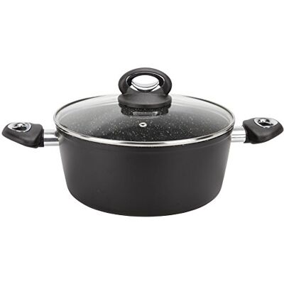 Crealys Casseruola, Alluminio, Nero, 26 x 39 x 13 cm Crealys Casseruola, Alluminio, Nero, 26 x 39 x 13 cm