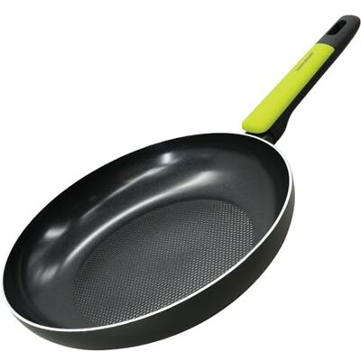 Fackelmann Padella Antiaderente Ø28 cm in Alluminio Riciclato PFAS FREE per una cottura sana, Padella per Induzione con Fondo Nido d’Ape, Manico Soft Touch, Linea Oliva Fackelmann Padella Antiaderente Ø28 cm in Alluminio Riciclato PFAS FREE per una cottura sana, Padella per Induzione con Fondo Nido d’Ape, Manico Soft Touch, Linea Oliva