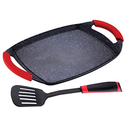 San Ignacio Set padella grill + raschietto scanalato nylon marca . San Ignacio Set padella grill + raschietto scanalato nylon marca .