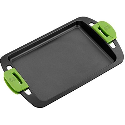 BRA Prior Piastra Arrostire, Alluminio, Nero, 41 cm con i manici, Dimensione 30 cm BRA Prior Piastra Arrostire, Alluminio, Nero, 41 cm con i manici, Dimensione 30 cm