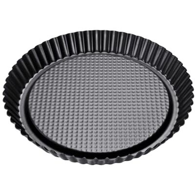 Zenker Stampo Crostata fondo a Nido d'Ape Ø28Cm, Linea Black Metallic, Rivestimento Antiaderente (Colore: Nero Metallizzato), Quantità: 1 Pezzo, Acciaio Zenker Stampo Crostata fondo a Nido d'Ape Ø28Cm, Linea Black Metallic, Rivestimento Antiaderente (Colore: Nero Metallizzato), Quantità: 1 Pezzo, Acciaio