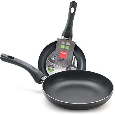 Metaltex – Set 2 padelle Easy + 20 + 24 cm Metaltex – Set 2 padelle Easy + 20 + 24 cm