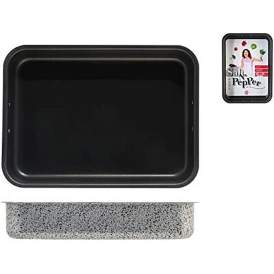 Home Salt N'Pepper Teglia Forno in Alluminio, Rivestimento Antiaderente, 40x28 cm Home Salt N'Pepper Teglia Forno in Alluminio, Rivestimento Antiaderente, 40x28 cm