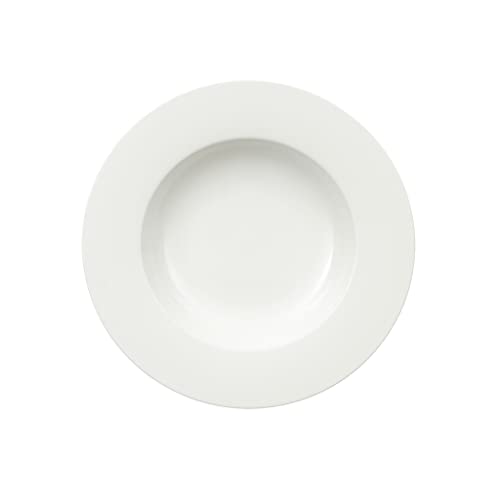 Villeroy & Boch Royal Piatto Fondo in Lucida, Lavabile in Lavastoviglie, Porcellana Premium Bone, Bianco, 24 cm