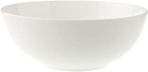 Villeroy & Boch Royal Ciotola Rotonda, per Insalate, Pasta e Contorni, Lavabile in Lavastoviglie, Porcellana Premium Bone, 21 cm