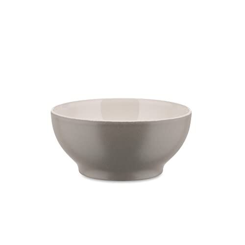 Alessi Tonale Ciotola Piccola in Ceramica Stoneware, Grigio, Set da 4