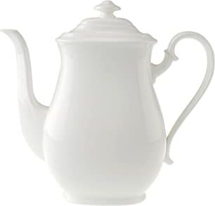 Villeroy & Boch Royal Bricco da caffè, Classica Caffettiera con Coperchio, per Lavastoviglie, Porcellana Premium Bone, 1100 ml