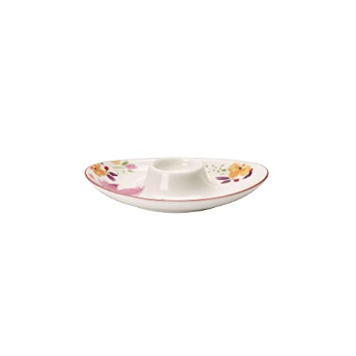 Villeroy & Boch Mariefleur Basic Portauovo, Porcellana Premium, Bianco/Multicolore