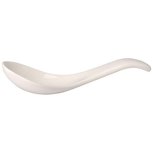 Villeroy & Boch Soup Passion Cucchiai per Zuppa Asia, Set da 2, Porcellana Premium, Bianco