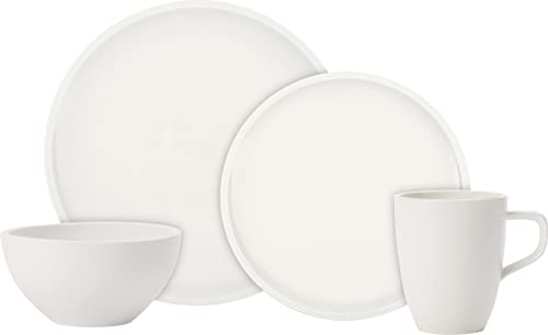 Villeroy & Boch Artesano Piatto Primo Servizio, per 2 Persone, Porcellana Premium, Bianco, 8 Pezzi