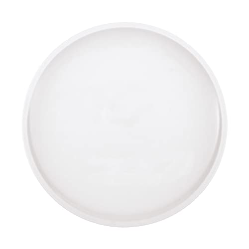Villeroy & Boch Piatto originale Artesano, moderno piatto in porcellana bianca di alta qualità, per piatti principali, compatibile con microonde, 27 cm