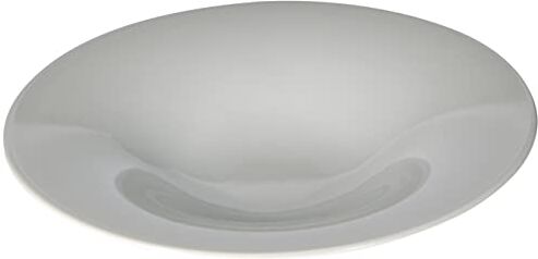 Alessi KU Piatto Fondo, Porcellana, Bianco, Diametro 23 cm, 4 Pezzi, 4 unità