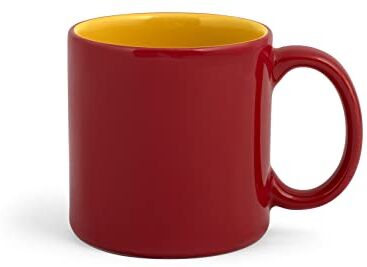 H&H mug mango in stoneware rosso e giallo cl 36