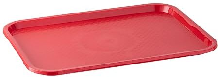 APS Fast Food Tray, vassoio da portata infrangibile e lavabile in lavastoviglie, Made in Germany, 35 x 27 cm, altezza 2 cm, rosso