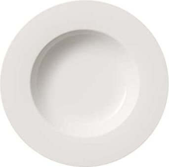 Villeroy & Boch Twist White Piatto Fondo, 24 cm, Porcellana Premium, Bianco