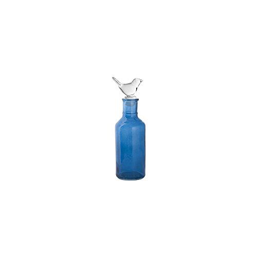 H&H bottiglia in vetro, h 21 cm, blu
