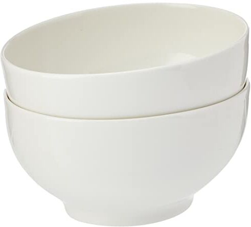 Villeroy & Boch For Me Coppette per Snack, Set da 2, Porcellana Premium, Bianco