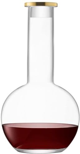 LSA International LSA Luca Decanter & Stopper 1.5L Gold  1 Unità   Vetro soffiato e fatto a mano   LC06