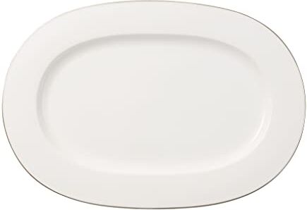 Villeroy & Boch Anmut Platinum No1 Piatto Ovale, 41 cm, Porcellana Bone China, Multicolore