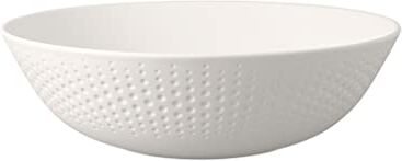 Villeroy & Boch Manufacture Collier Blanc Vassoio/portafrutta, Ciotola Elegante per Frutta o Decorativa, Porcellana Premium, Lavabile a Mano, Bianco