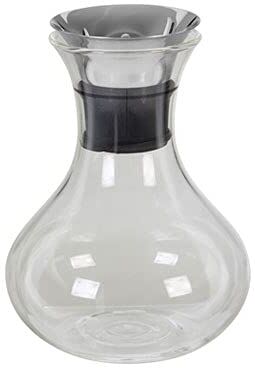 PREMIER Housewares Vetro Carafe con bottiglia/anello in silicone rimovibile, design rotondo