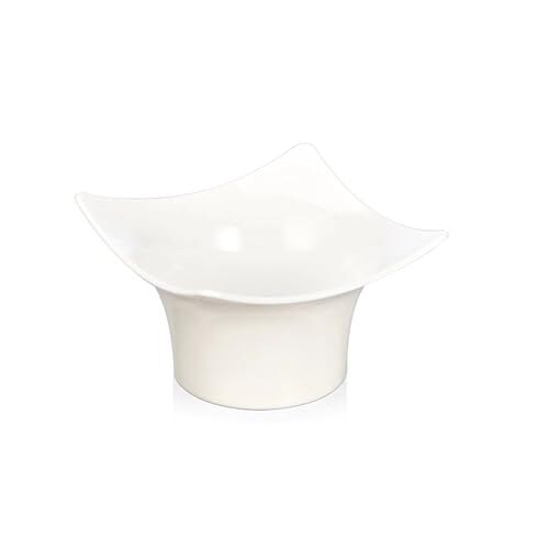 LACOR Servizio da Tavola Catering Degustare, Scodella Quadrata, Melamina, Adatto per Lavastoviglie, Impilabile, Senza BPA, 80 ml, Bianco, Misure: 8.5x8.5 cm