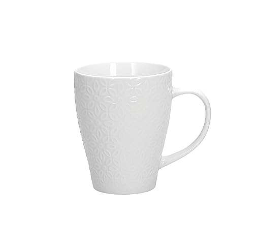 Tognana Margaret, Set 6 Mug, New Bone China, bianco