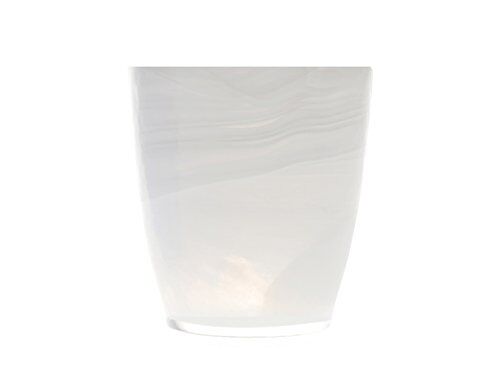 H&H set 6 bicchiere alabastro in vetro bianco cl 23